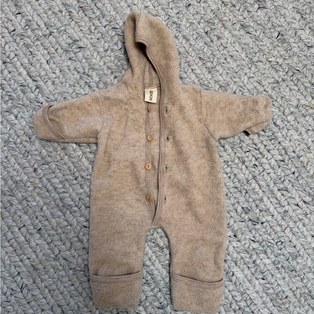 Siskin Engel wool fleece bunting 0-3m